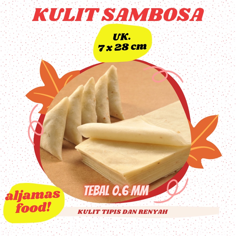 Kulit Sambosa uk 7x28 isi 50 lembar