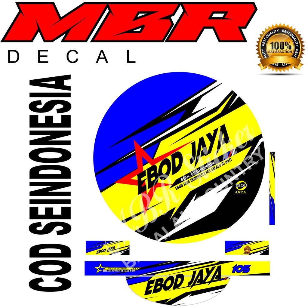DECAL STIKER TEBOK MURAI REPLIKA EBOD