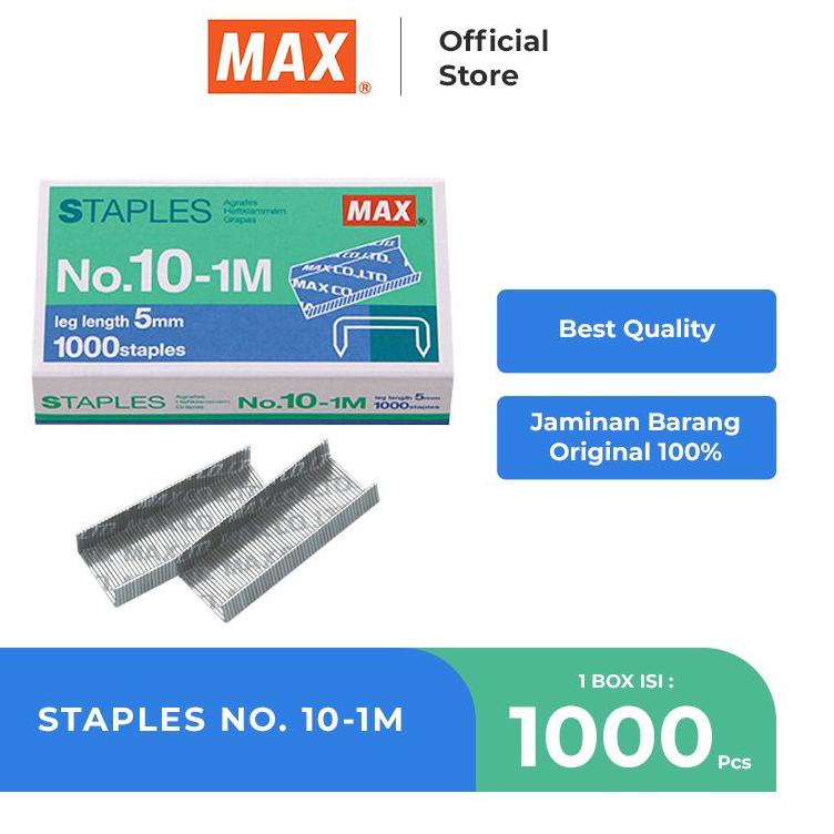 

♠ Isi Staples Max No.10-1M ( 1pak/20kotak ) ☋