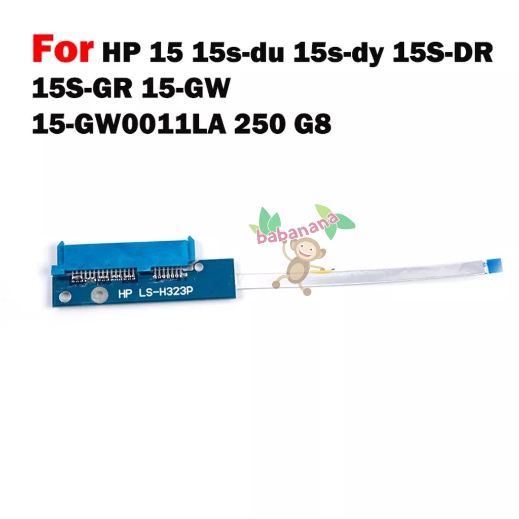 KABEL FLEX FLEKSIBEL KONEKTOR SATA HDD SSD UPGRADE KIT HDD SSD HP 15 15S-DU 15S-DY 15S-DR 15S-GR 15-GW 15-GW0011LA 250 G8