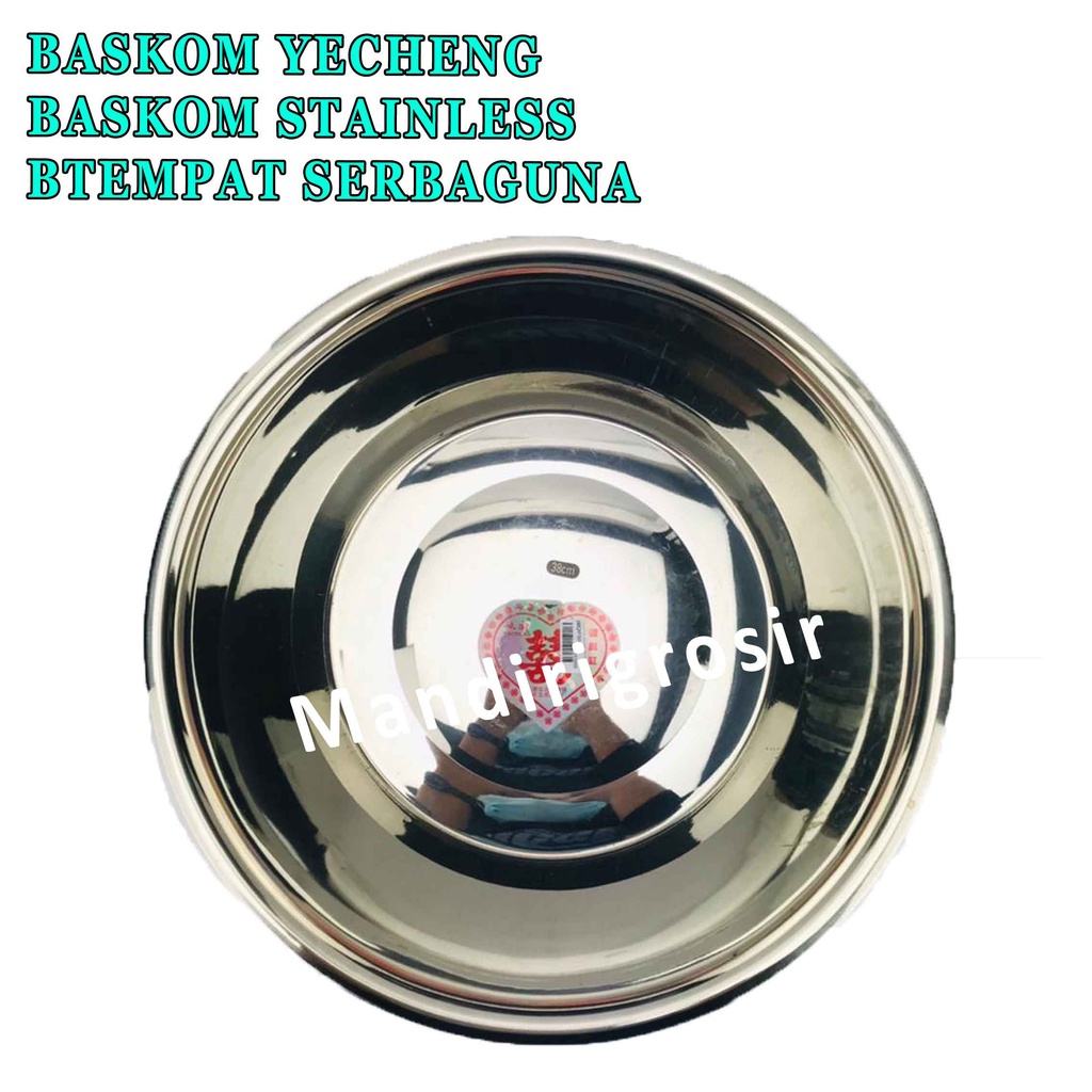 Baskom Stainless* Baskom Yecheng* Baskom Serbaguna* 38cm