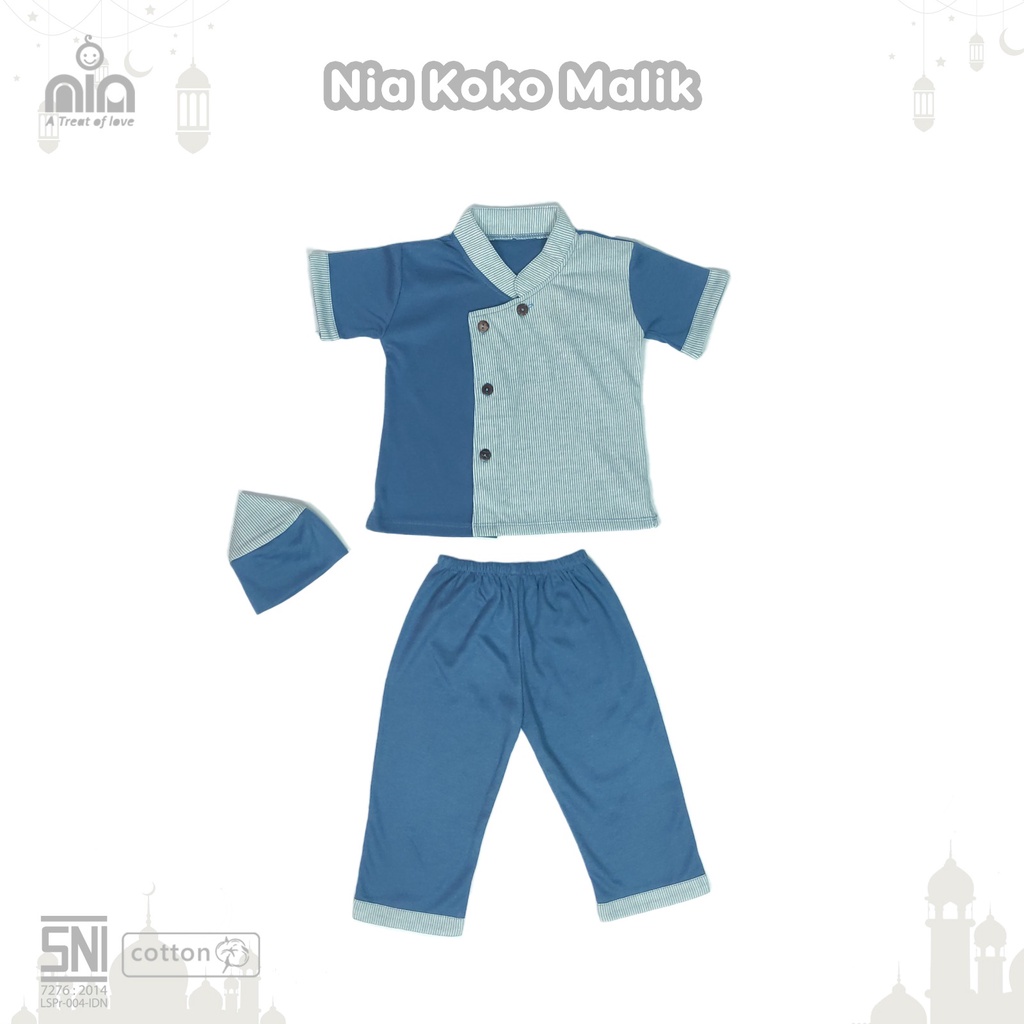 NIA KOKO MALIK - SET PAKAIAN MUSLIM BAYI LAKI LAKI