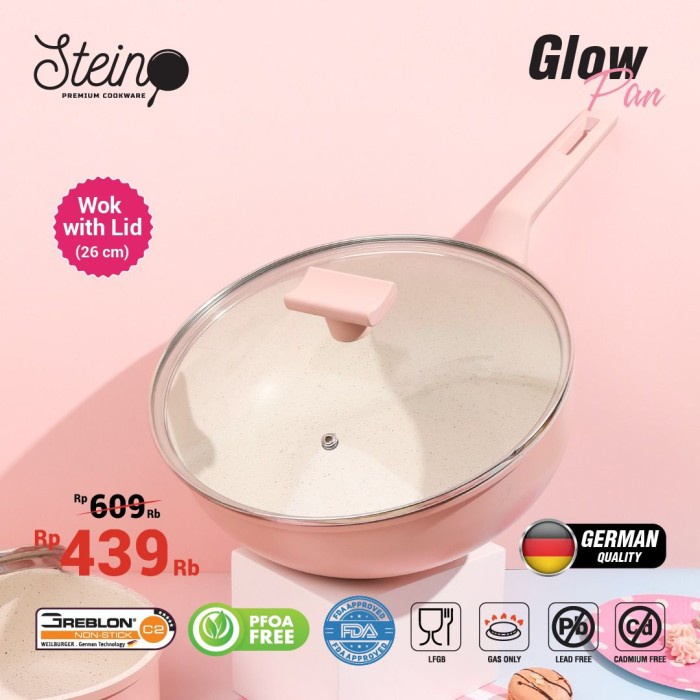 Terlaris (Satuan)Glow Pan Steincookware Stein Series Wok Frypan Sauce Pan Panci