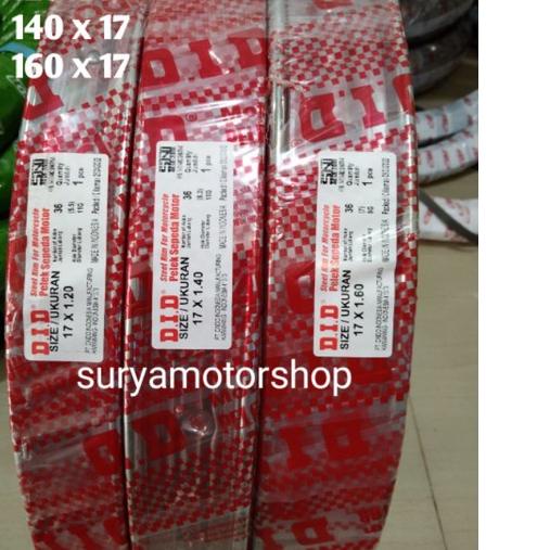 ☋ VELG PELAK PELEK DID RING 17 X /160 CROME ORIGINAL DID ◌