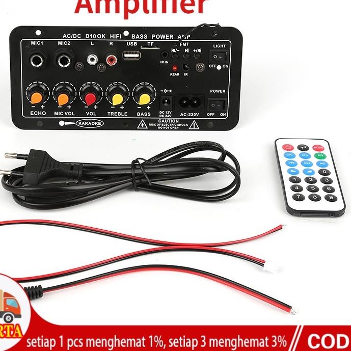 ➨ 400W Amplifier Board  Modul Subwoofer Mono Amp 120w 220v / 12v / 24v Untuk Speaker Bluetooth ❈