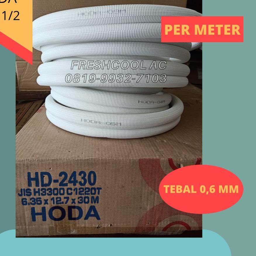 ✺ PIPA AC HODA 1/4 X 1/2 UTK AC 1.5 PK-2 PK (PER METER) TEBAL 0,6 MM ۝