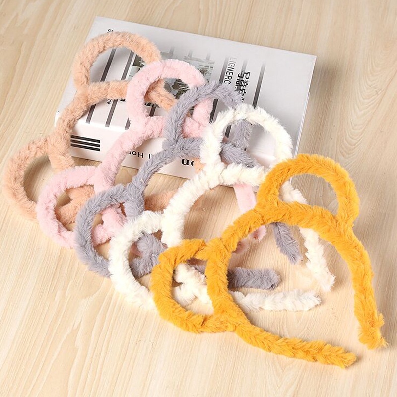 Bando Bunny Korean Style Anak Perempuan / Kuping Kelinci Polos Headband Bunny Wanita Imut Bulu Halus Murah Babycinnamon