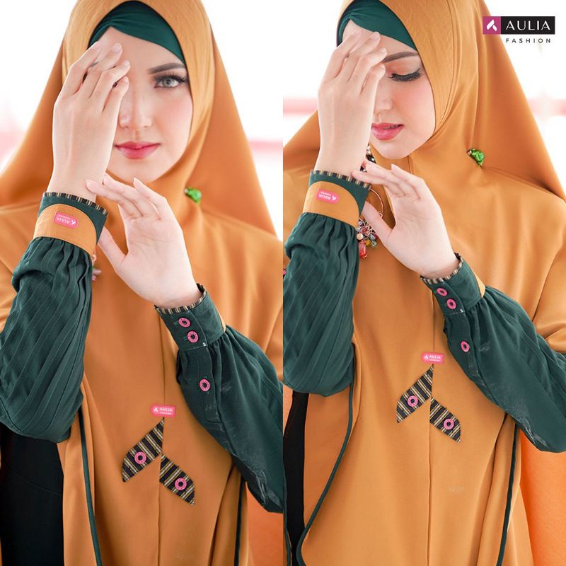 AULIA FASHION Gamis Hagia Shopia Emerald Terbaru Limited Edition
