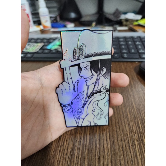 

Sticker Hologram Anime Besar - PSH1519 - One Piece - Ace