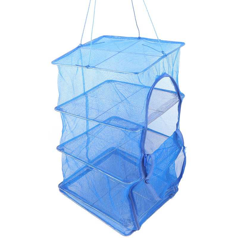 (BISA COD) FTIHSHP BearPaw Rak Pengering Jemur Makanan Dyring Mesh Net 4 Layer - G58