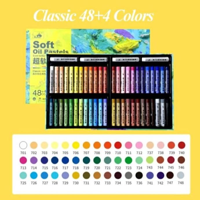 

HARGA DISKON kuelox super soft oil pastel 48+4clr