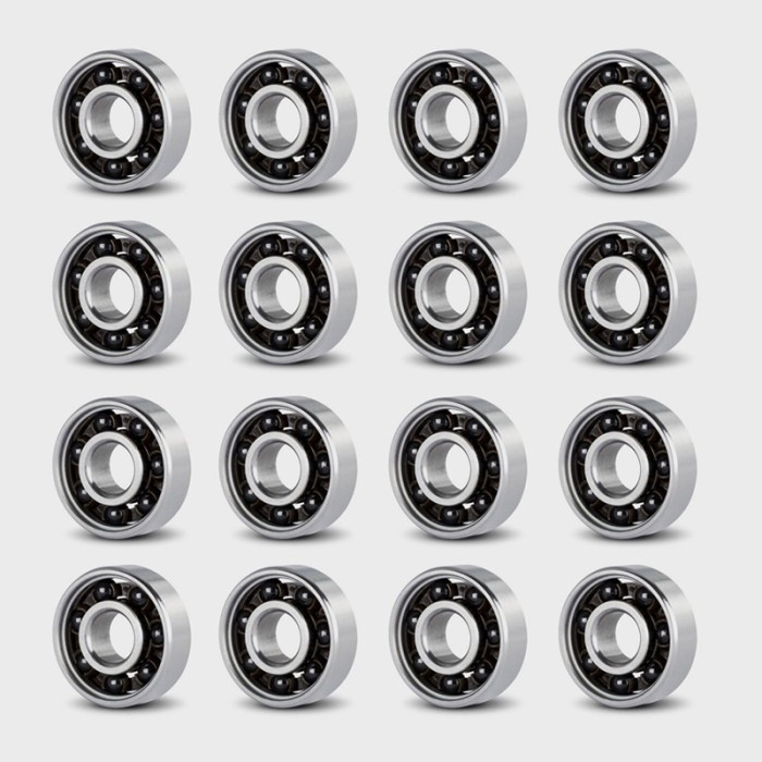 Terlaris 16 Pcs Abec 11 Speed Bearing Ceramic Hybrid Inline Skate Skateboard