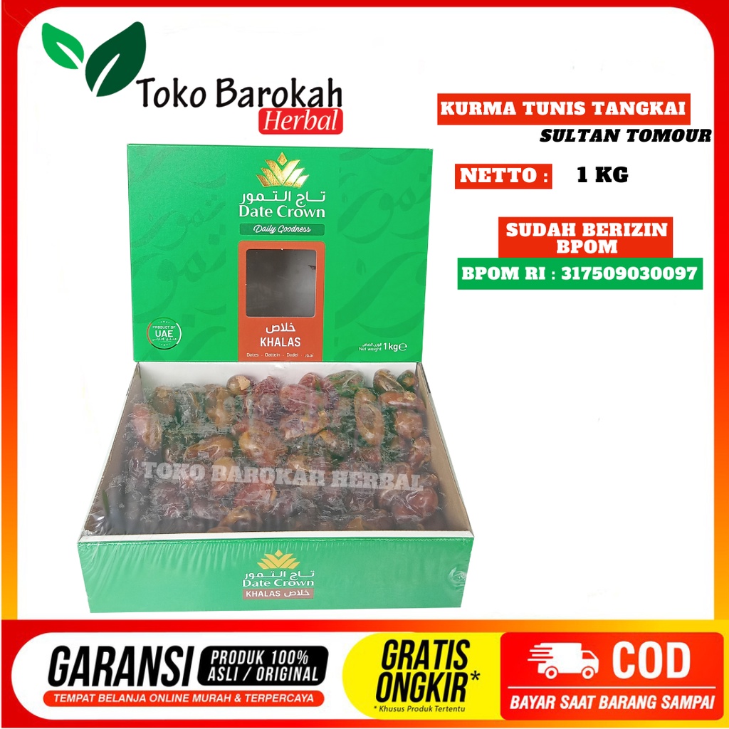 

Kurma dates crown khalas isi 1 kg
