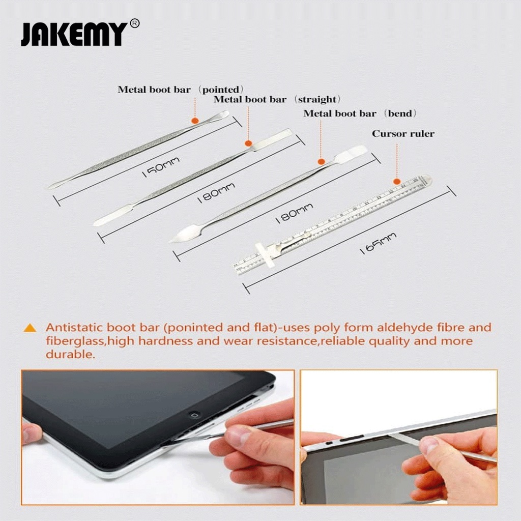 Jakemy Obeng Set Hp Opening tool Pinset Gelang Lengkap Original JM-P01