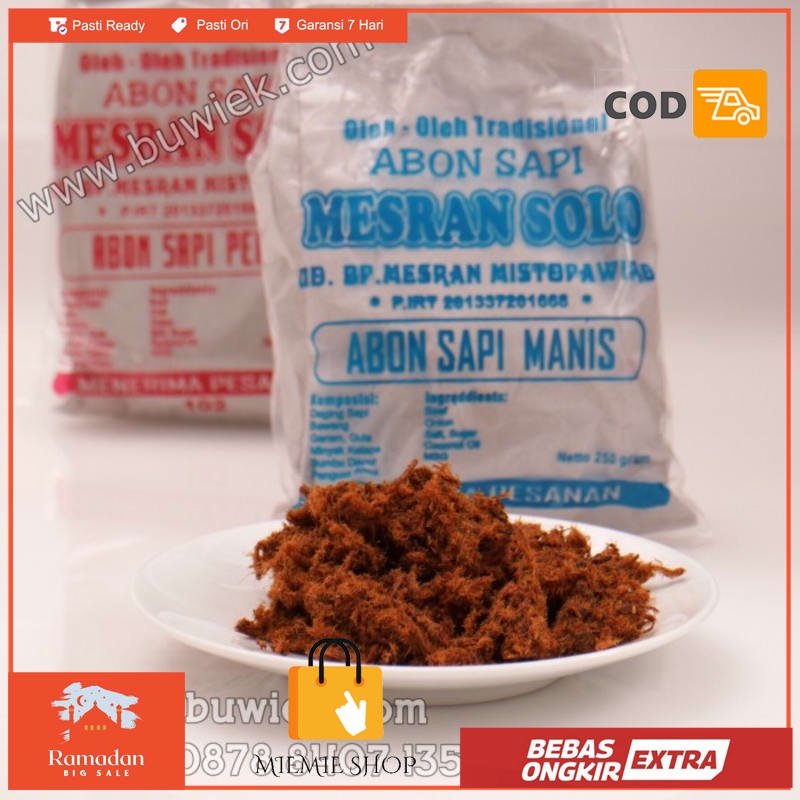 

Abon Sapi Manis 250gram