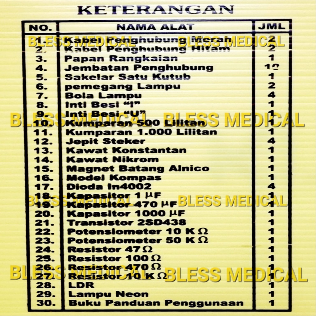 Kit Listrik dan Magnet SMA