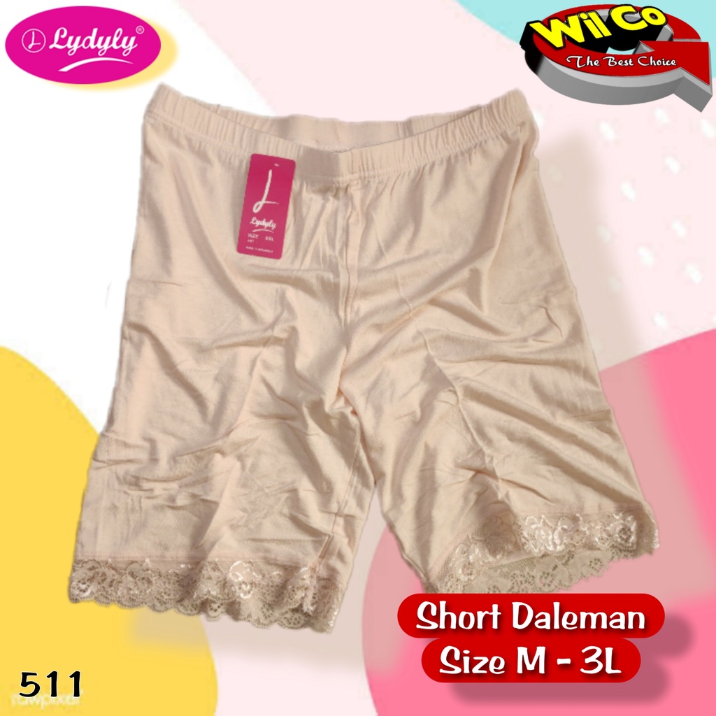 K511 - (Harga Per 1 Potong) SHORTPANTS CELANA DALAM STRETCH PENDEK LYDYLY DEWASA SIZE M - XXL