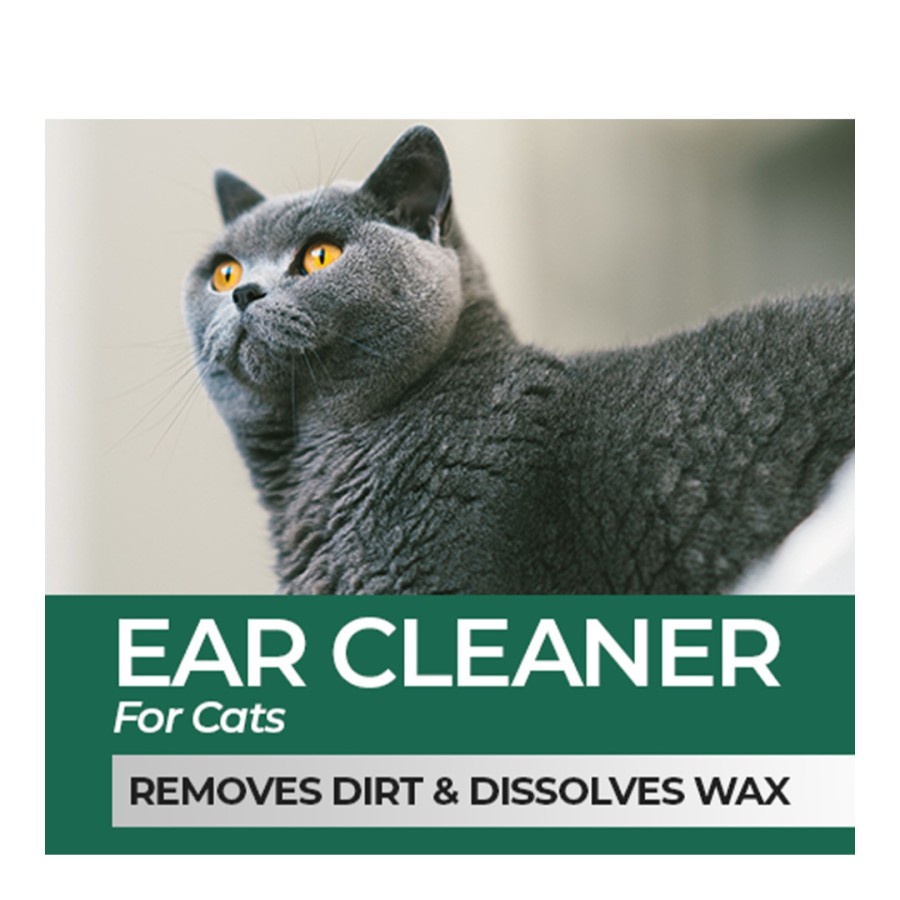EAR CLEANER Pembersih Kotoran Telinga Kucing 60mL by Clever Solutions - Obat Tetes Telinga Kucing [ CS ]