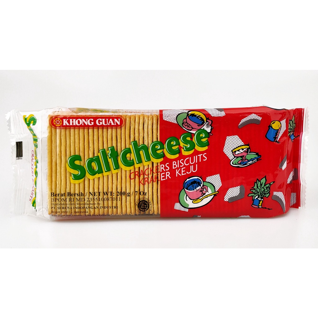 

BISKUIT KHONG GUAN SALTCHEESE CRACKERS KRAKER KEJU 200 GR