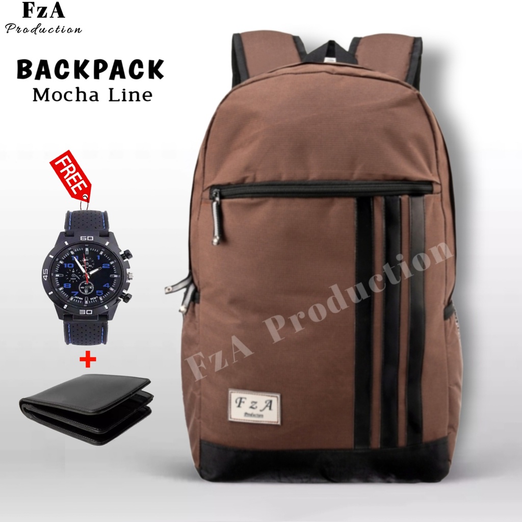 Tas Ransel Gendong Laptop Distro Tas Ransel Pria Wanita Tas Punggung Laptop Kerja Sekolah Tas Backpack Original - FzA