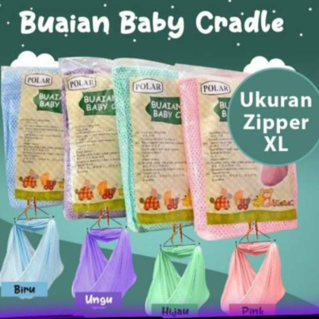 ♥BabyYank♥ KAIN AYUNAN POLAR - Kain Sarung Ayunan Ayun Bayi Polar XL Zipper. Polar XL Zipper