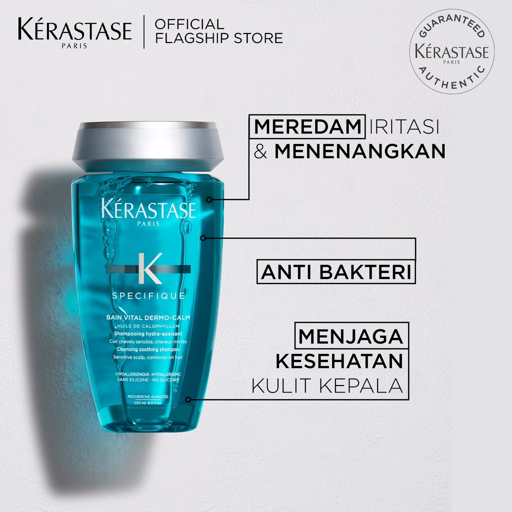 Kerastase Sensitive Scalp Care Duo Mini - Bain Vital Dermocalm 250ml &amp; Potentialiste Scalp Balancing Serum 30ml