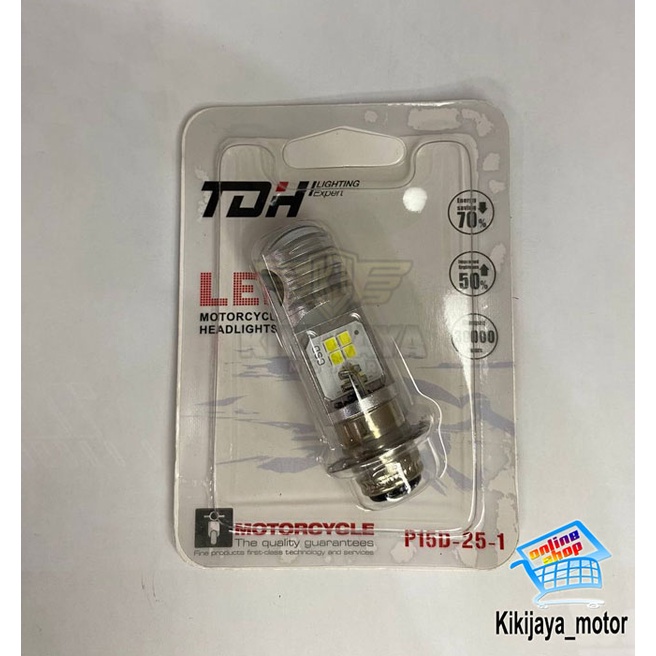 LAMPU DEPAN LED PUTIH TDH UNTUK SEMUA MOTOR BEBEK MATIC