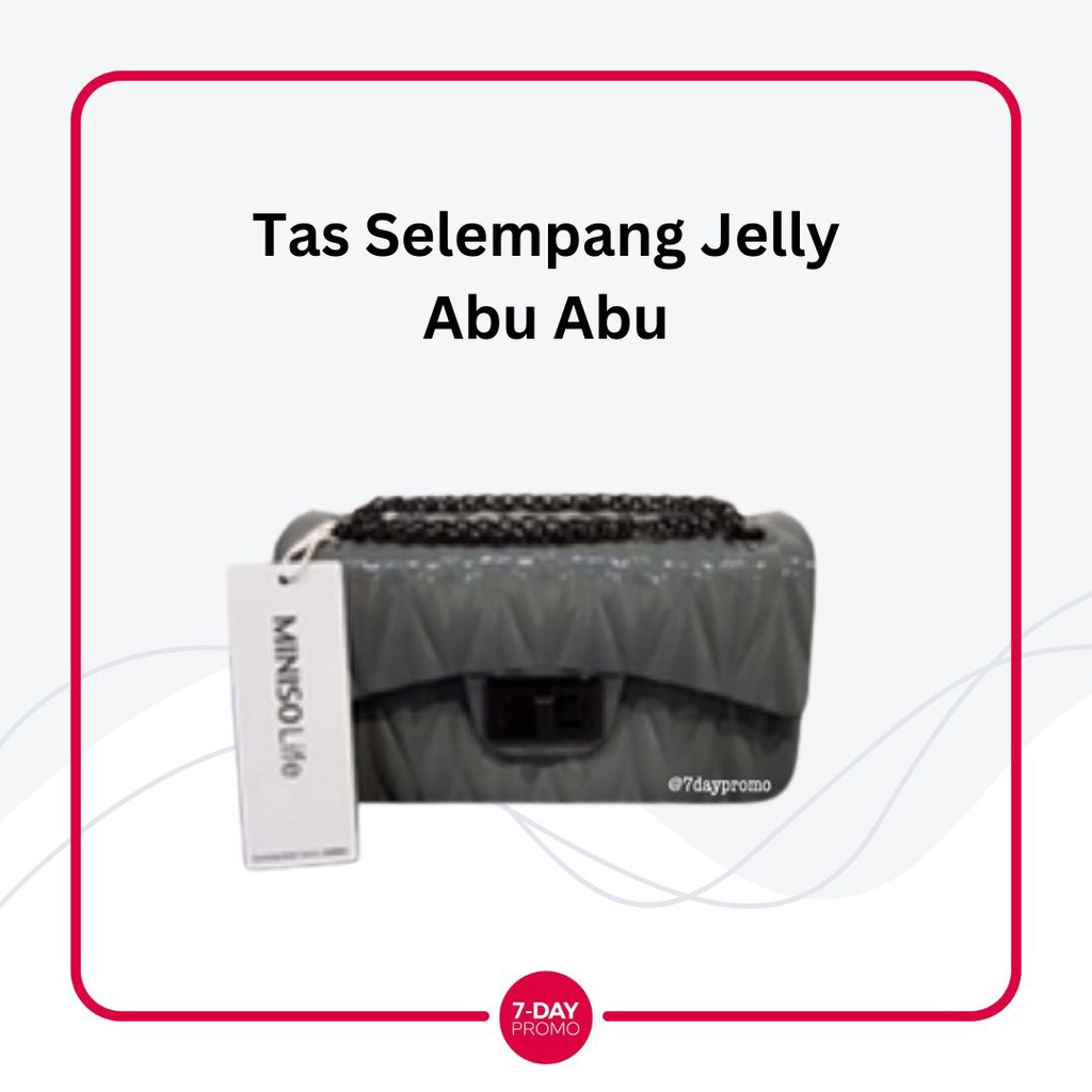 &quot;PROMO&quot; Tas Selempang Jelly Shoulder Bag Miniso