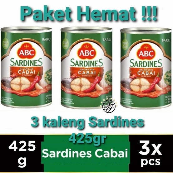 

SARDEN ABC 425GR SAOS CABAI (3 KALENG)