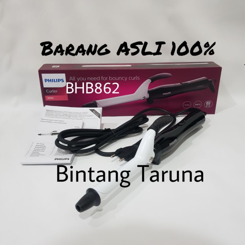 Pengeriting Rambut Philips BHB862 Hair Curler Philips BHB862 Pengiriting Rambut bulat 16mm