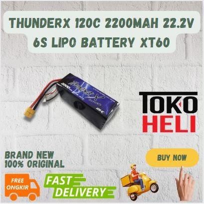 Terlaris Thunderx 120C 2200Mah 22.2V 6S Lipo Battery Xt60