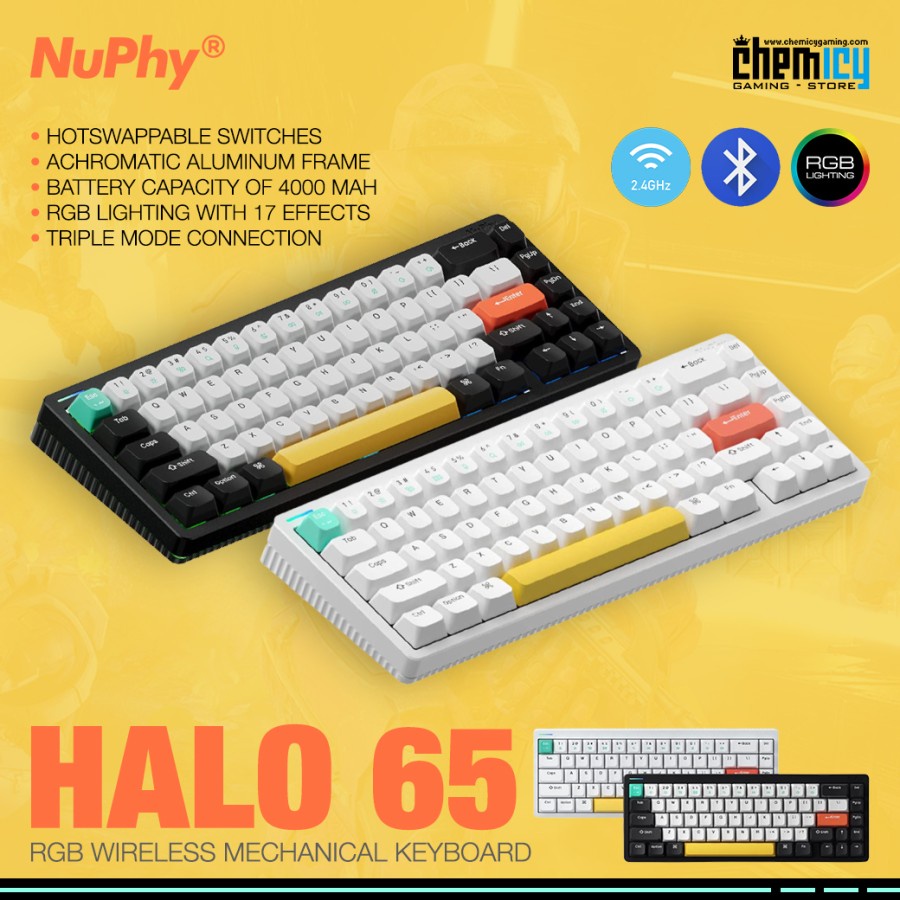 Nuphy Halo 65 RGB Wireless Mechanical Gaming Keyboard