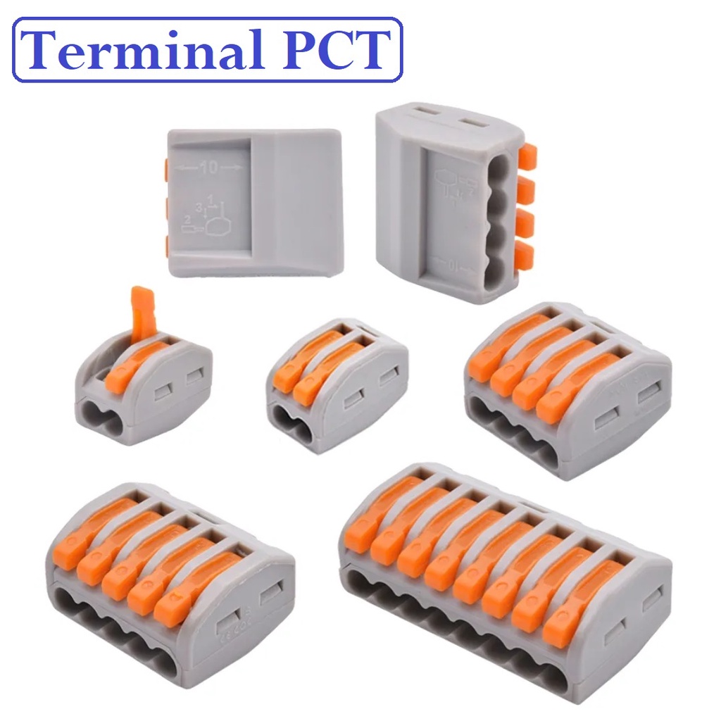 Terminal Block Penyambung Konektor Kabel Listrik 2 3 4 5 Pin