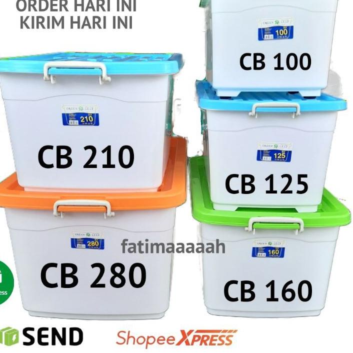 ➱ GREEN LEAF Container Box   280 / Container Box Super Besar ✻