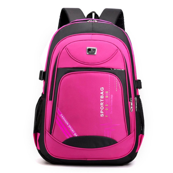 Tas Ransel Pria TAS RANSEL PRIA WANITA SPORTY IMPORT / SPORT BAG - Merah Muda(E8H5) BEST SELLER tas 