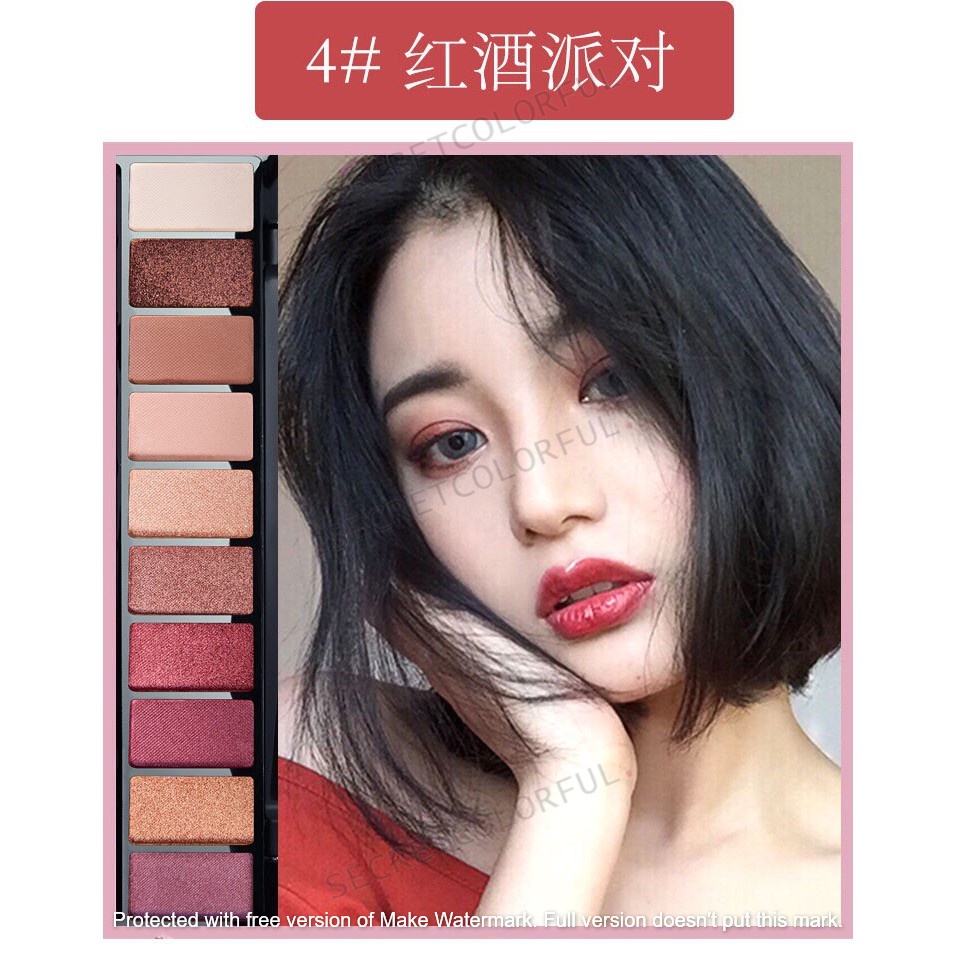 LAMEILA FASHION Matte Eyeshadow Pallet Makeup 10 Colors