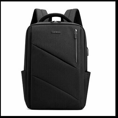Tas Ransel Pria Tas Ransel Laptop Pria Tas Polo Tas Sekolah Kuliah Kerja Murah Premium - Hitam(D1N2)