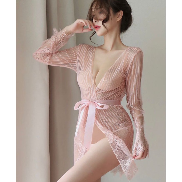 [TOYOU SHOP L21] LONGNIGHT SEXY LINGERIE | BAJU TIDUR SEXY WANITA | SHOW BODY LACE LINGERIE