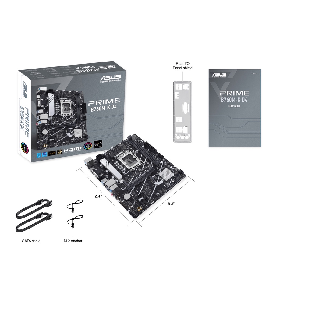 ASUS PRIME B760M-K D4 | MOTHERBOARD INTEL B760 LGA1700 DDR4 mATX