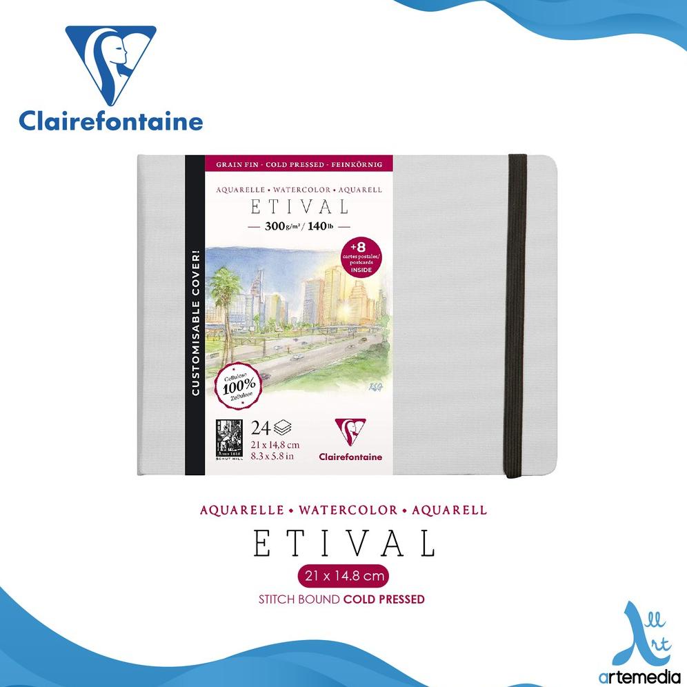 

Watercolor Journal Clairefontaine Etival 21x14,8cm Watercolor Book