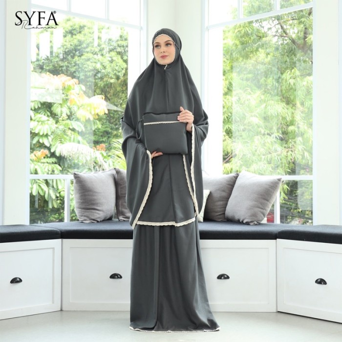 Mukena Dewasa Polos Traveling Katun 