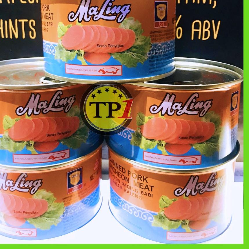 

☏ Maling TTS 397gr Luncheon Pork Meat Ma Ling / Ham Daging Babi Maling NON HALAL ♦