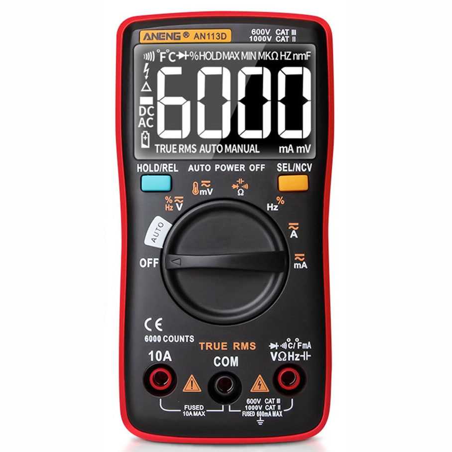 (BISA COD) FTIHSHP ANENG Digital Multimeter Voltage Tester - AN113D