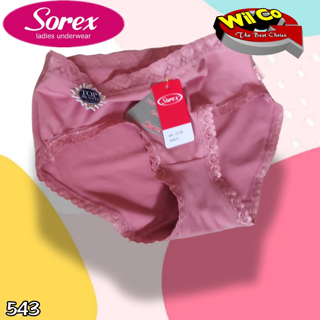 K543 - (Harga Per 1 Potong) CELANA DALAM WANITA PAKAIAN WANITA PAKAIAN DALAM SOREX SIZE M - QL MULTYCOLLOR