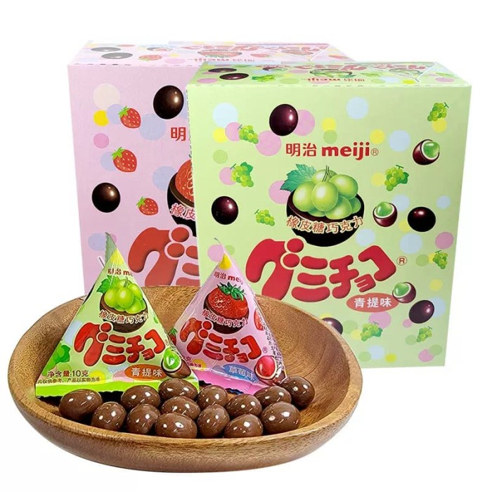 

Meiji Permen Coklat Strawberry & Grape 200 gram