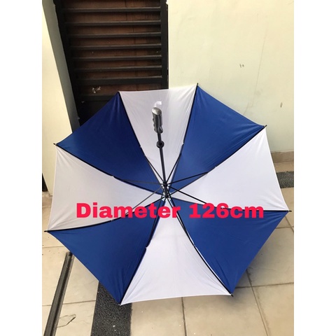 FELWINSHOP Payung Jumbo Biru Putih/Payung Promosi Jumbo Biru Putih