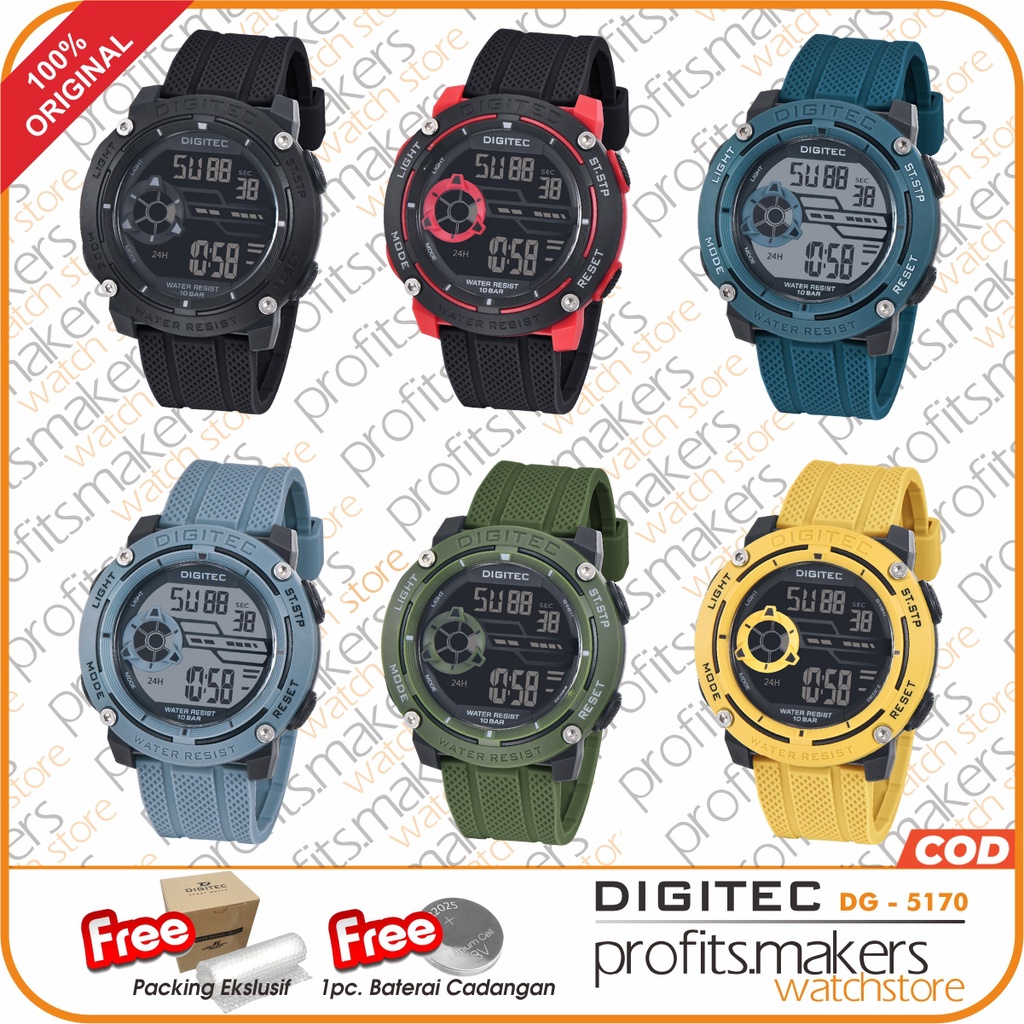 DIGITEC DG 5170 / DG-5170 / DG 5170 DG  Watch Jam Tangan ORIGINAL