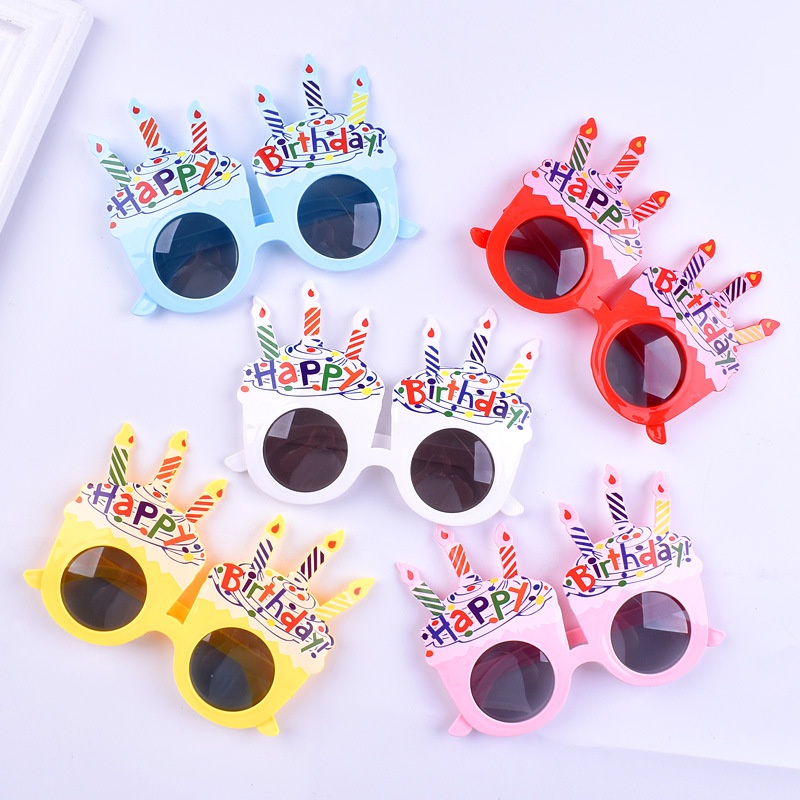 MMM Kaca mata Happy Birthday 6644 KacaMata Birthday Glsses Untuk Hadiah Untuk Dekorasi Pesta Unisex Fashion Murah Impor