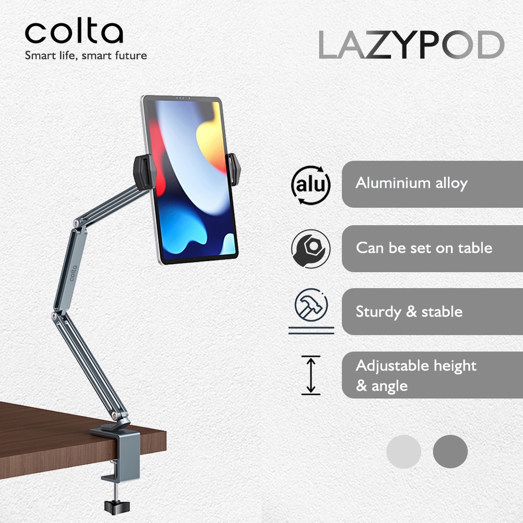 Colta T6 LazyPod Phone/Tablet Clip LongExtend Holder Bracket Aluminium