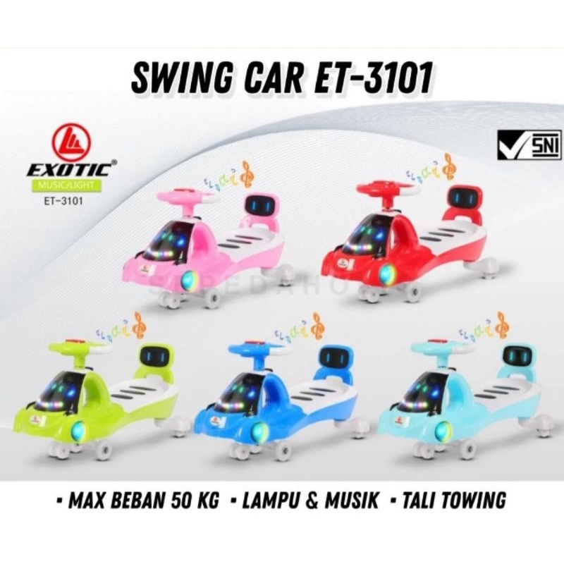 mainan mobil swing car exotic